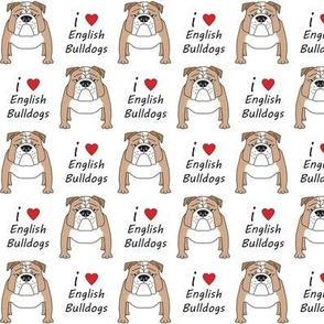 medium i love english bulldogs