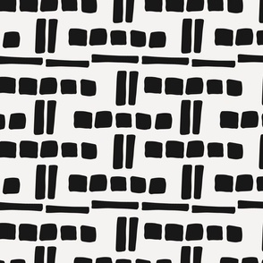 abstract pattern 5 in black and white