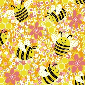 Busy Pollinating Bees 
