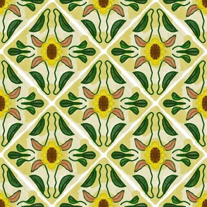 Yellow Flower Tile - medium