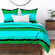 Bright green and blue modern. Neon large scale stripes. 