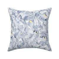 Marbleized Silvery Blue with Yellow