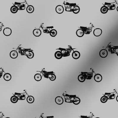 Classic Motorcross Bikes Grey