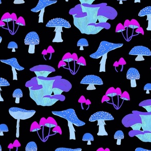 Neon Mushrooms | Large Scale