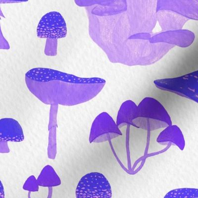 Purple Blue Mushrooms | Large Scale