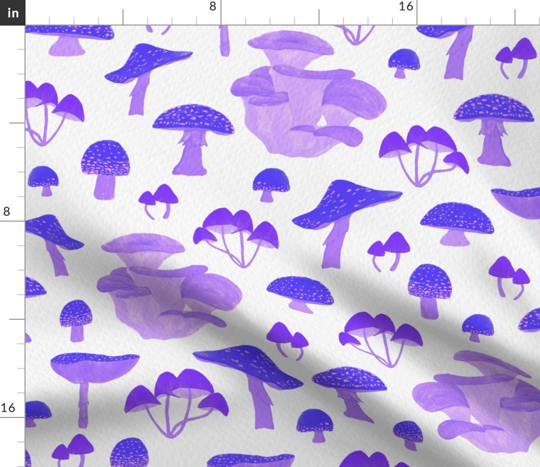 Purple Blue Mushrooms | Large Scale