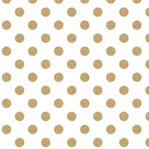 Gold Glitter Polka Dots - small