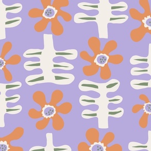 Optimistic Flowers - Large - Lilac
