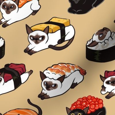 Sushi Siamese Cat _8x8