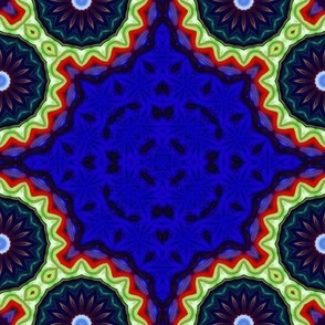 Blue Kaleidoskop Mandala