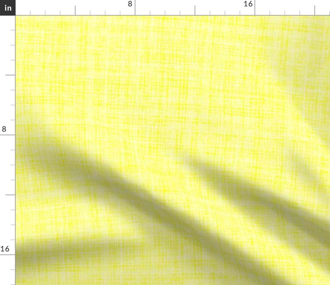 Natural Texture Gingham Checks Plaid Neutral Yellow Bold Yellow Lemon Yellow FFFF00 Woven Pattern Bold Modern Abstract Geometric