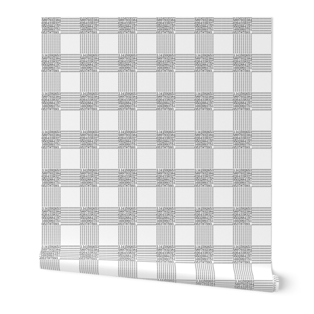 2" pi are square - black and white gingham