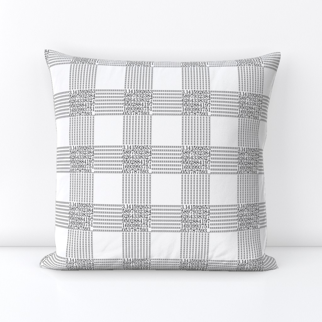 2" pi are square - black and white gingham