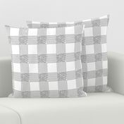 2" pi are square - black and white gingham