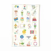 2022 alphabet tea towel 02