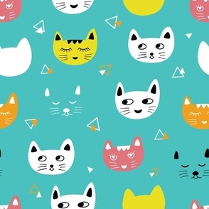 Funny Cat Fabric, Wallpaper and Home Decor | Spoonflower