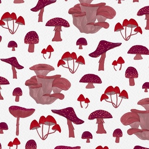 Crimson Mushrooms | Large Scale