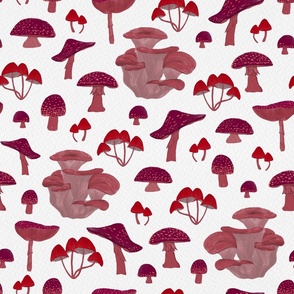 Crimson Mushrooms | Medium Scale