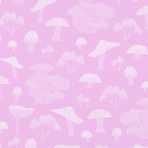 Pink Mushrooms | Large Scale