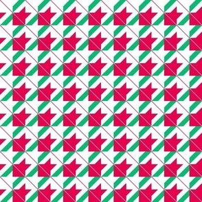 Christmas tiny mixed up houndstooth