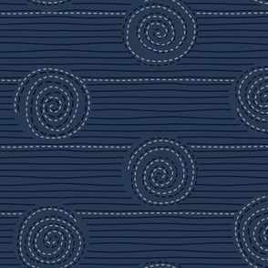 Navy and Grey Dotted Circles, Smaller Scale