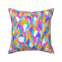 Joyful abstract in pink, orange and purple