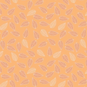 Skeleton Leaf-Electric Tangerine-Palette