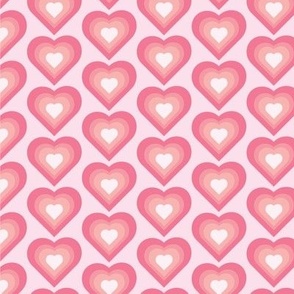 Pink Heart Pattern by Courtney Graben