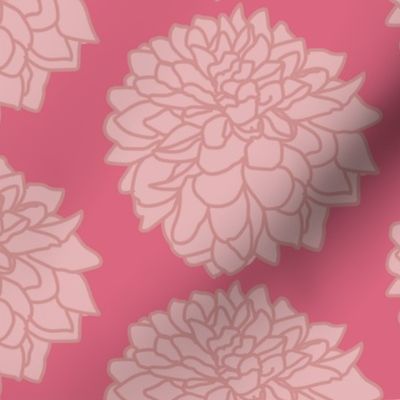 Pink Flower Pattern by Courtney Graben