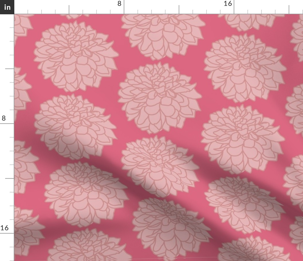 Pink Flower Pattern by Courtney Graben