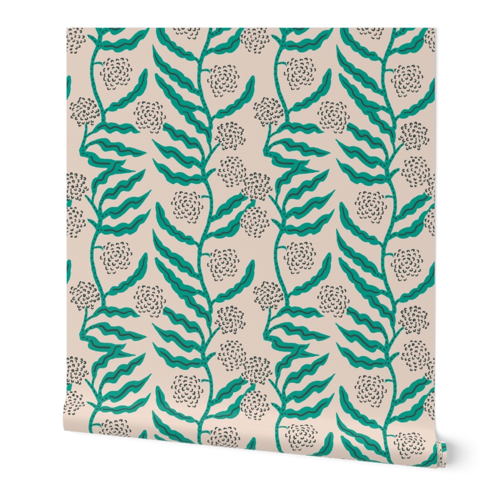 LA VILLE VINE MINT BLUSH BACKGROUND