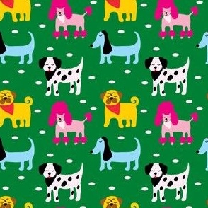 Colorful and Cute Illustrated Dogs-Small Scale