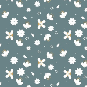 New Day New Floral - Dance - Sage Green.