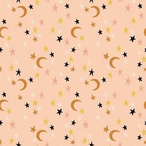Moonlit stars pink