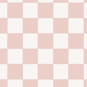 90s nostalgia retro checkerboard - blush