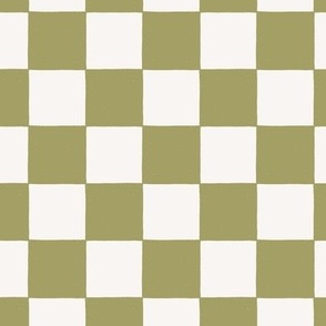 90s nostalgia retro checkerboard - olive