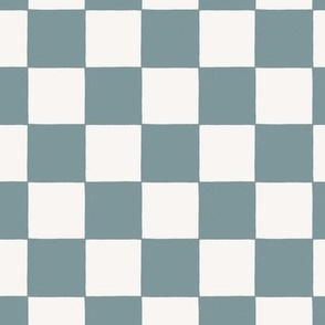 90s nostalgia retro checkerboard - ocean