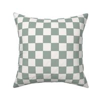 90s nostalgia retro checkerboard - sage