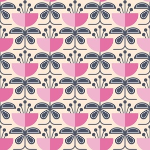 0888 - scandinavian flowers, pink