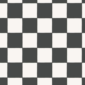 90s nostalgia retro checkerboard - charcoal