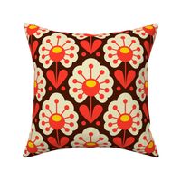 0923 -  retro daisies, red