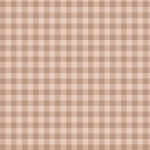 (M) Warm Neutrals Gingham  Size M