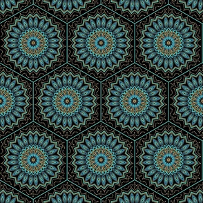 Tile  with mandala