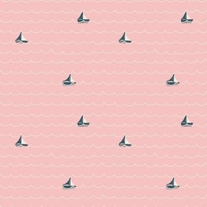 Boats At Sea // Pink