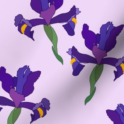 Iris Flutter! (Dutch Blue/violet) - pastel lilac, medium 