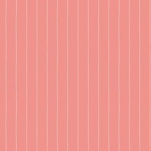 Simple Stripe // Coral Pink