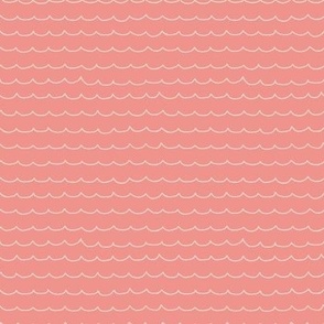 Waves //  Coral Pink
