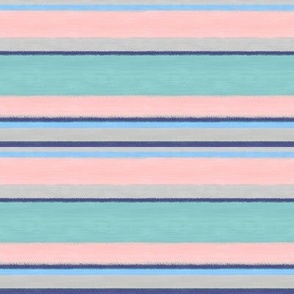 Horizontal Stripes (small)(with pink)