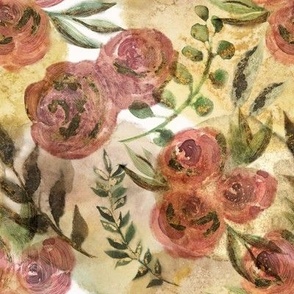 Flowers on a beige background