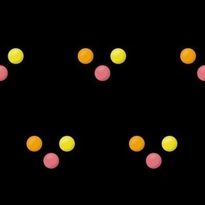 PRST1 - Medium - Minimalist Polka Dot Triplets - PetalSolids: Optimism